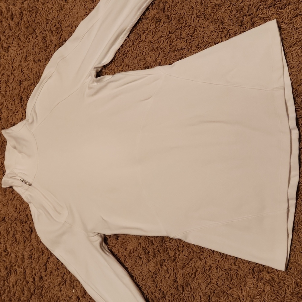 Lululemon Athletica White Long Sleeve Athletic Shirt Size 6 - Picture 4 of 8